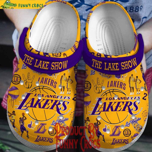 The Lake Show Los Angeles Lakers Crocs Shoes