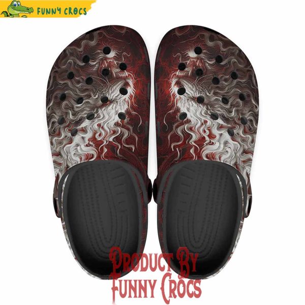 White Tiger Artwork Crocs Style