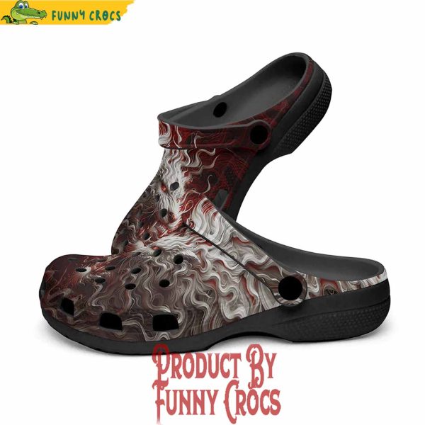 White Tiger Artwork Crocs Style
