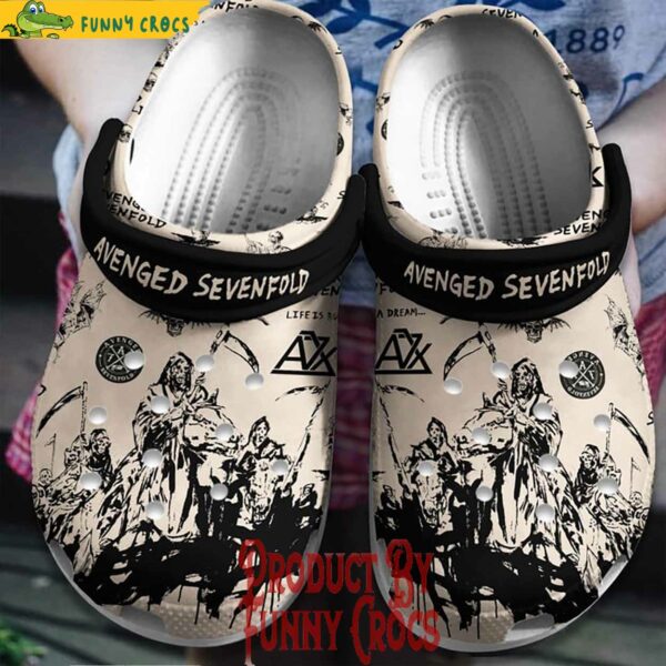 Avenged Sevenfold Skull Crocs Style