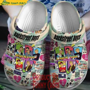 Backstreet Boys Pattern Crocs Shoes