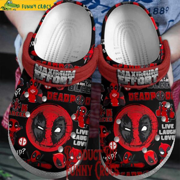 Deadpool Maximum Effort Crocs Shoes