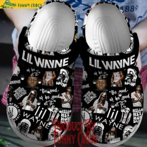 Lil Wayne Rapper Black Crocs Shoes