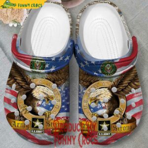 Veteran Us.Army Eagle American Flag Crocs Shoes