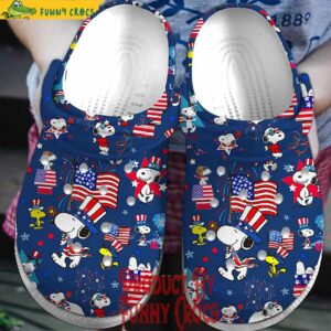 USA 4th Of July Snoopy Crocs Style