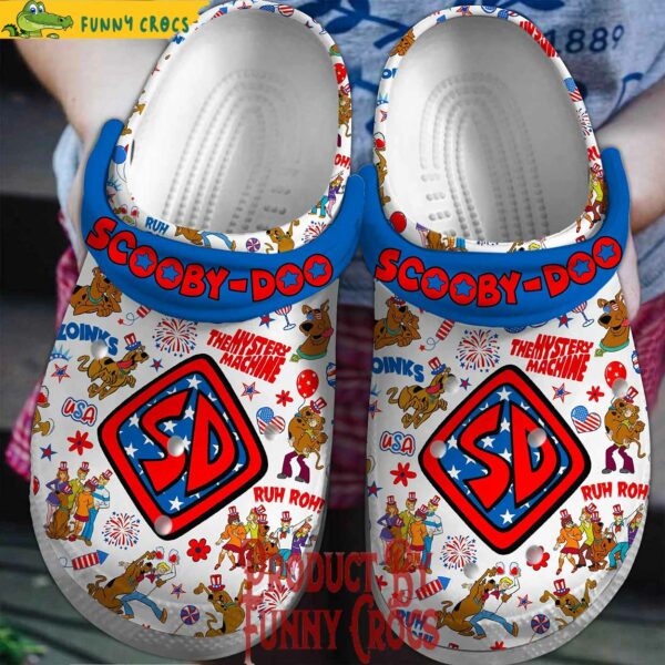 Mystery Machine Fourth Of July Scooby-Doo Crocs Style