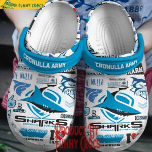 Cronulla Sharks Crocs Shoes 1