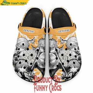 Custom Demon Zenitsu Manga Crocs Style