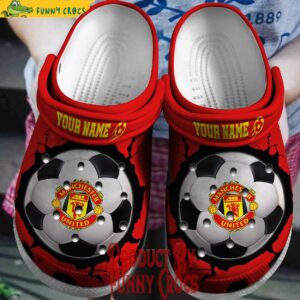 Custom Manchester United EPL Football Crocs Shoes For Fans