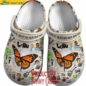 Dave Matthews Band Love Butterfly Crocs Style 2