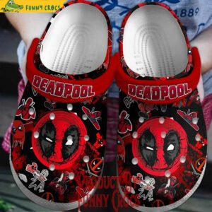 Deadpool Logo Pattern Crocs Style 1