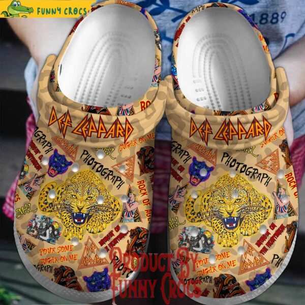 Music Def Leppard Photograph Crocs Style