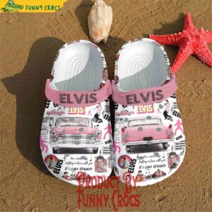 Elvis Presley 1955 Pink Cadillac Wedding Car Crocs Style 2