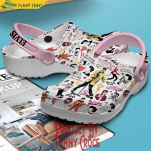 Elvis Presley Love Me Tender White Crocs 2