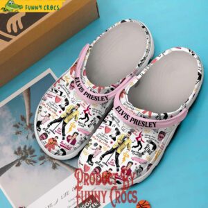 Elvis Presley Love Me Tender White Crocs 3