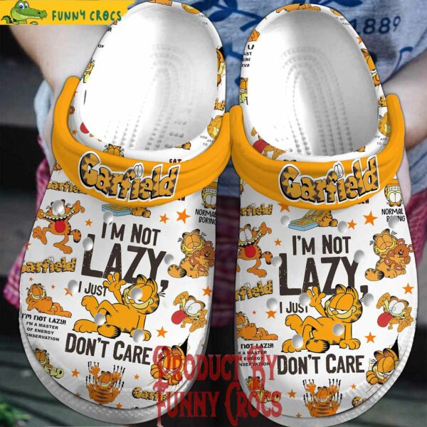 Garfield I’m Not Lazy Crocs Style