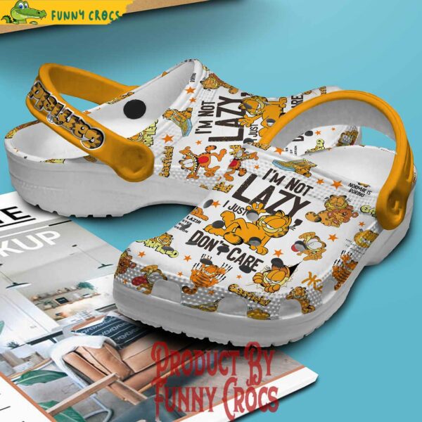 Garfield I’m Not Lazy Crocs Style