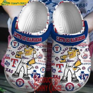 Let's Go Rangers Texas Baseball Crocs Style