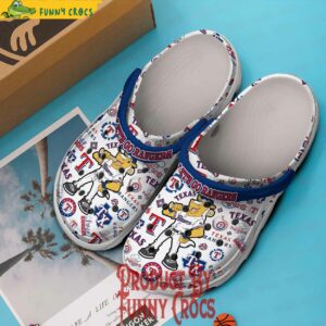 Lets Go Rangers Texas Baseball Crocs Style 2