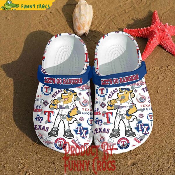 Let’s Go Rangers Texas Baseball Crocs Style