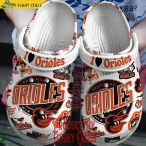 MLB I Love Baltimore Orioles Crocs Style 1