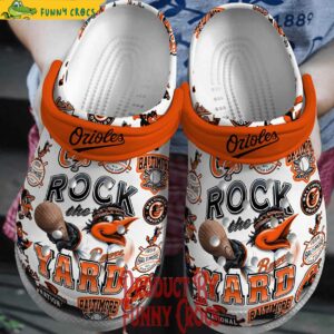 MLb Baltimore Orioles Rock The Yard Crocs Style 1