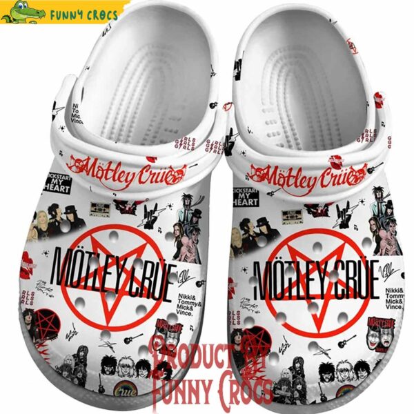 Motley Crue Kickstart My Heart Crocs Slippers