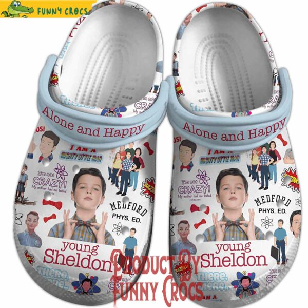 Movie Alone And Happy Young Sheldon Crocs Style