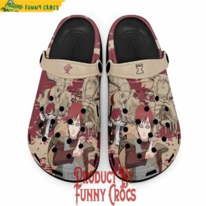 Naruto Gaara Pattern Crocs Style