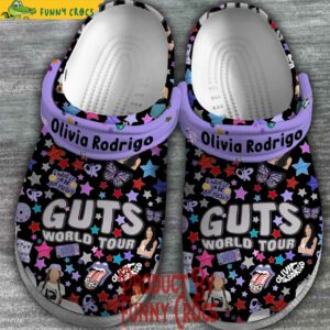 Olivia Rodrigo Guts World Tour Pattern Crocs Style