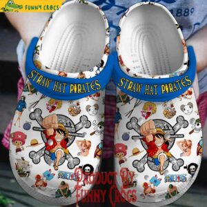 One Piece Straw Hat Pirates Luffy Gear 2 Pattern Crocs Style 1