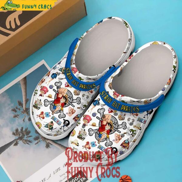 One Piece Straw Hat Pirates Luffy Gear 2 Pattern Crocs Style