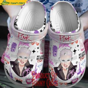 P!nk Beautiful Trauma Music Lovers Gifts Crocs Style 1