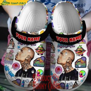 Personalized Chris Brown Run It Crocs Shoes 1