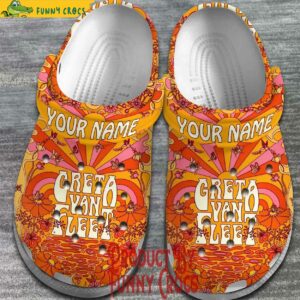 Personalized Greta Van Fleet Orange Crocs Style