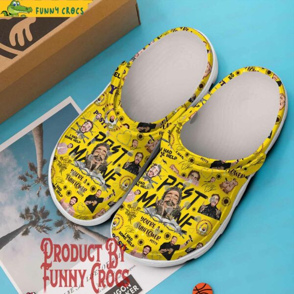 Post Malone You’re A Sunflower Crocs Style