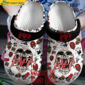 Slayer Skull Pattern Crocs Style 1