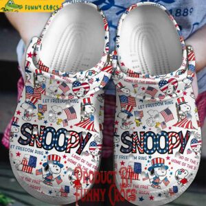 Snoopy Let Freedom Ring 4th of July Crocs Style 1 1