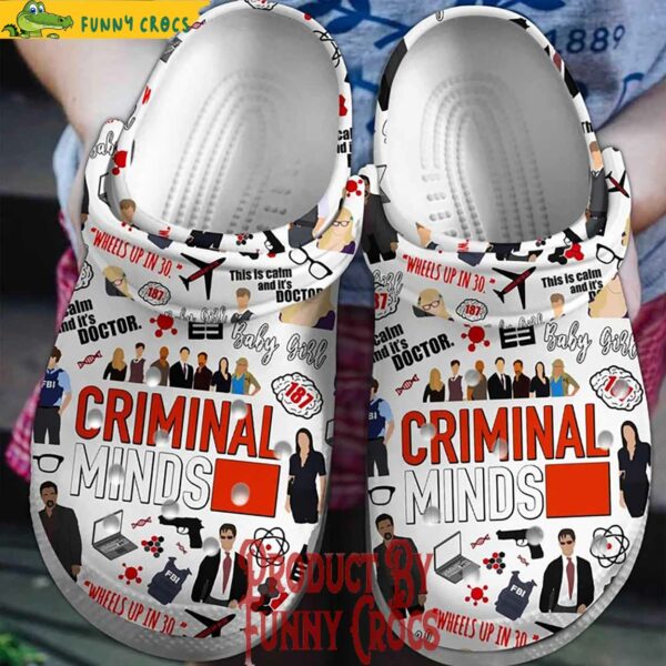 Tv Series Criminal Minds Crocs Shoes