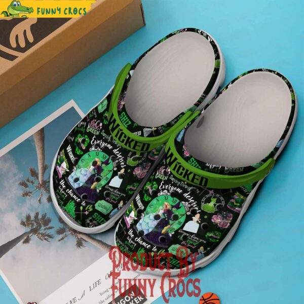 Wicked Defying Gravity Crocs Shoes