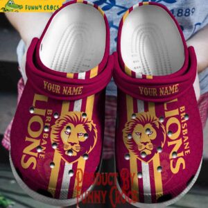 Custom AFL Brisbane Lions Crocs Style