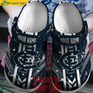 Custom AFL Carlton Crocs Slippers