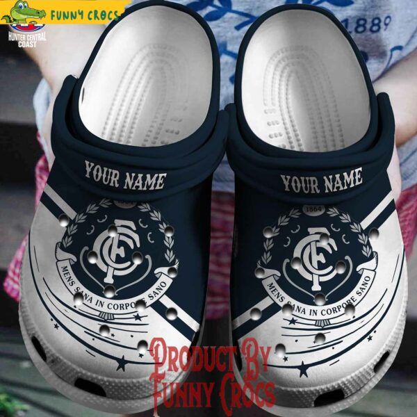 Custom AFL Carlton Crocs Style