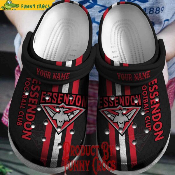 Custom AFL Essendon Crocs Slippers