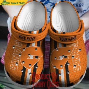 Custom AFL GWS Giants Crocs Slippers