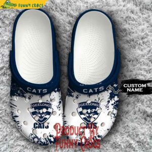 Custom AFL Geelong Cats Crocs Crocband 1