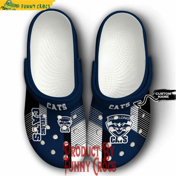 Custom AFL Geelong Cats Crocs Style