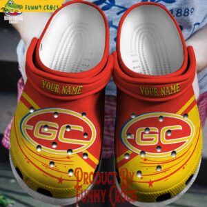 Custom AFL Gold Coast Suns Crocs For Fan