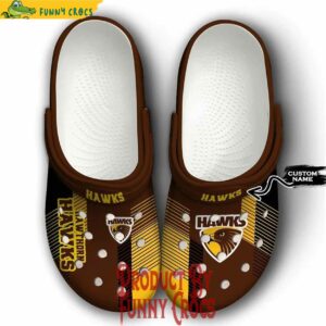 Custom AFL Hawthorn Hawks Crocs Style 1