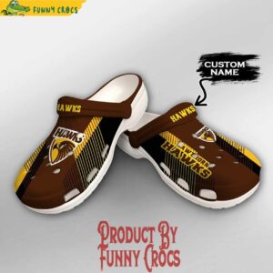 Custom AFL Hawthorn Hawks Crocs Style 2